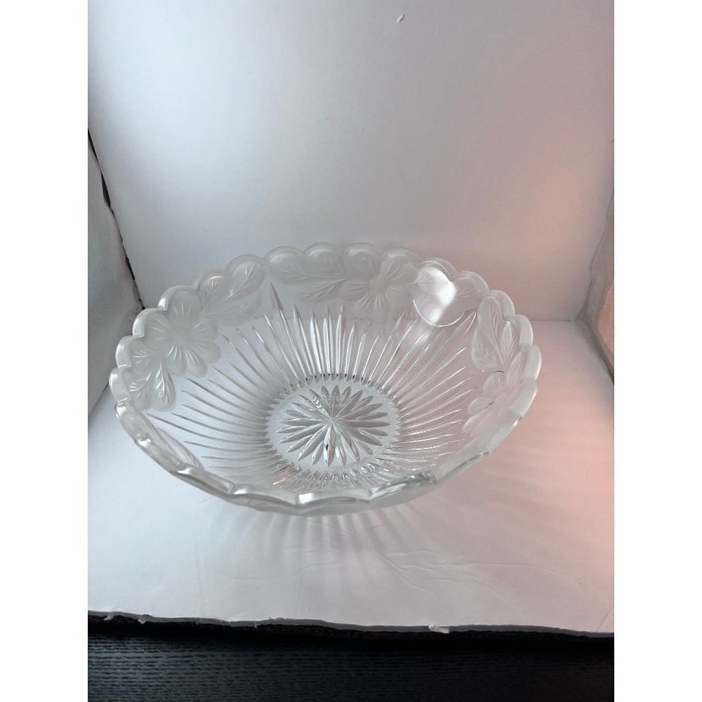 50s Lausitzer lead crystal fruit bowl